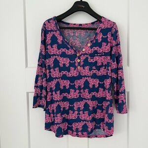 Lilly Pulitzer elephant print top